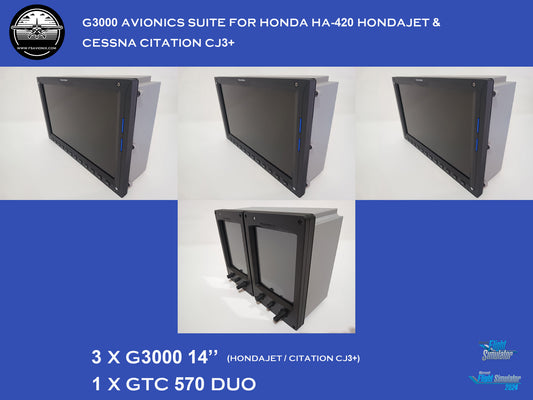 FSAVIONIX - G3000 Avionics Suite for Honda HA-420 HondaJet / Cessna Citation CJ3+