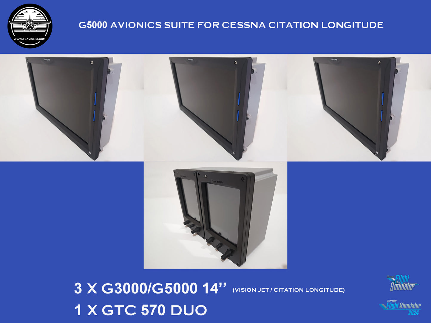 FSAVIONIX - G5000 Avionics Suite for Cessna Citation Longitude